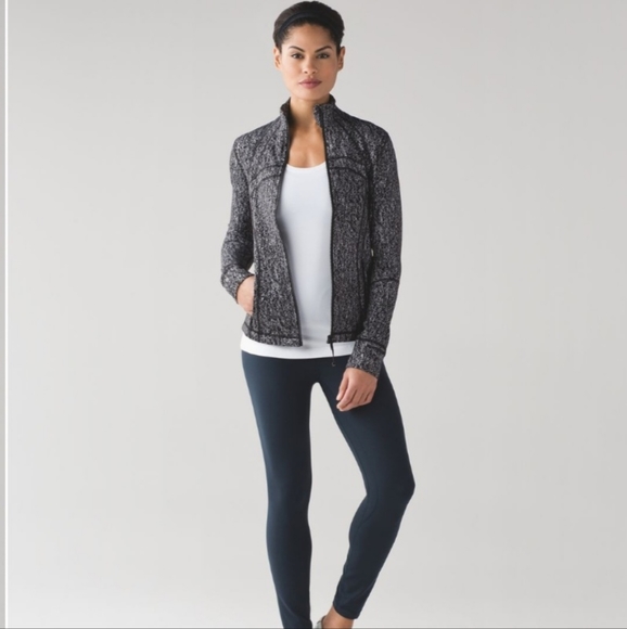 Luluemon Define Jacket Jacquard Black White  Size 4-6 - Picture 1 of 10